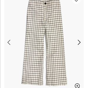 TALL Emmett Wide-Leg Crop Pants in Windowpane